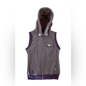 Burton DRYRIDE Womens Medium Snowboard Jacket Vest Hooded Coat Gray